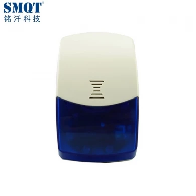 Wireless Strobe Siren Alarm Flash Light Siren With Builtin Backup Battery