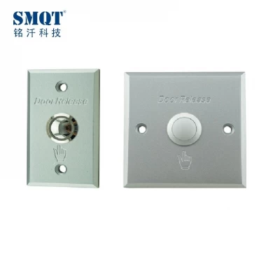 Interrupteur à bouton-poussoir à ouverture de porte aluminium pour système de contrôle d'accès