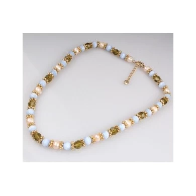 Beads For Jewelry Making Fashion Necklace Match with Clothes for Girls Mutli Color Bead Necklace
