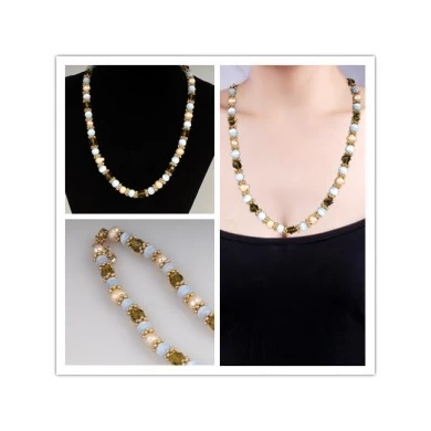 Beads For Jewelry Making Fashion Necklace Match with Clothes for Girls Mutli Color Bead Necklace