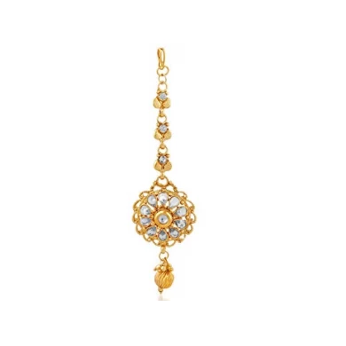 China Wholesale Gold Plated Diamond Studded Bridal Necklace Set for Women