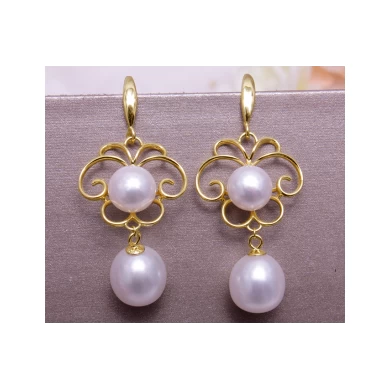 Curtain jewelry manufacturer silver gold plated pearl jewelry sets for woman