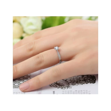 Diamond 18K White Gold Ring for Woman