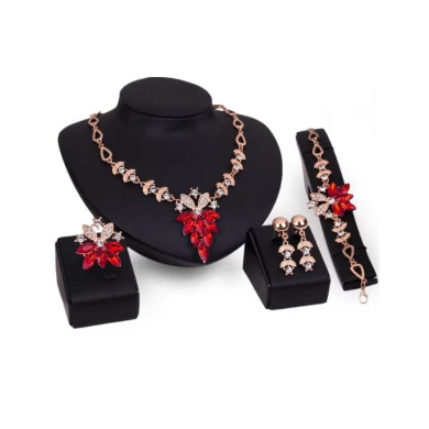 Elegant Zinc Alloy Gold Plating Jewelry Set for Women