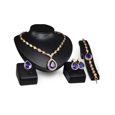 Elegant Zinc Alloy Gold Plating Jewelry Set for Women