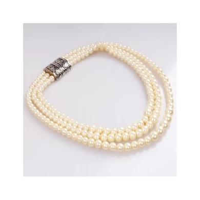 Fashion Designs Natural Beautiful Pearl Bead Necklace For Women In Stock