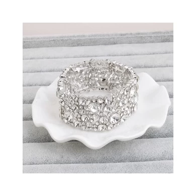 Fashion Elastic String Bangles Crystal Rhinestones Bangles and Bracelets For Wedding Women Jewelry