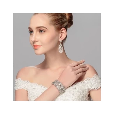 Fashion Elastic String Bangles Crystal Rhinestones Bangles and Bracelets For Wedding Women Jewelry