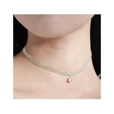 Fashion High Quality Environmental Copper Short Necklace for Woman
