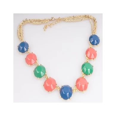 Fashion Jewelry Wholesale Colorful Resin Necklace N90014