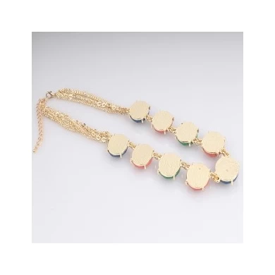 Fashion Jewelry Wholesale Colorful Resin Necklace N90014