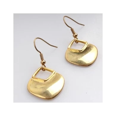Fashion brand earrings gold square turkey earring E30181