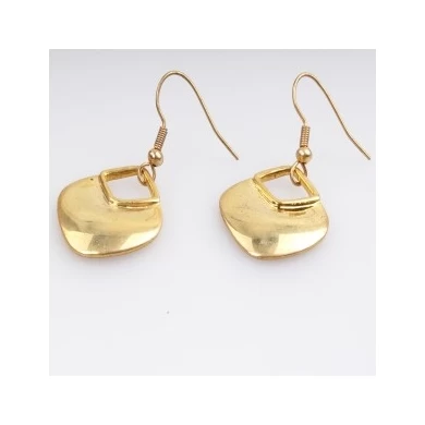 Fashion brand earrings gold square turkey earring E30181