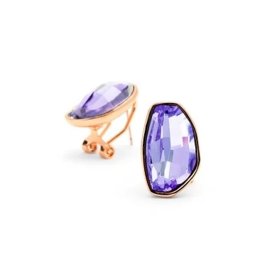 Fashionable Geometry Austrian Crystal Earrings Korean Earrings jewellery online