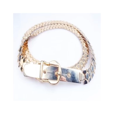 Golden moroccan gold school buckle men s fashion belt BT60054