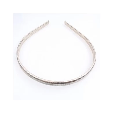 Hair for men silver plain elastic wholesale metal headband H50023