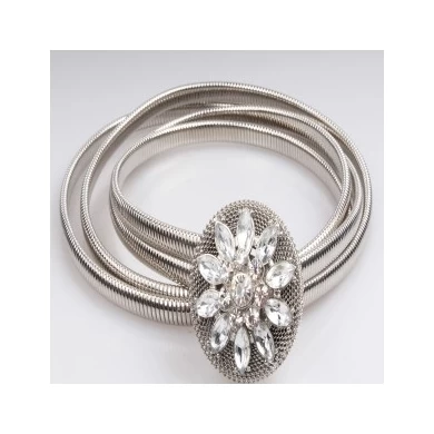 Hot cheaper crystal flower for dress waistband waist belt BT60030