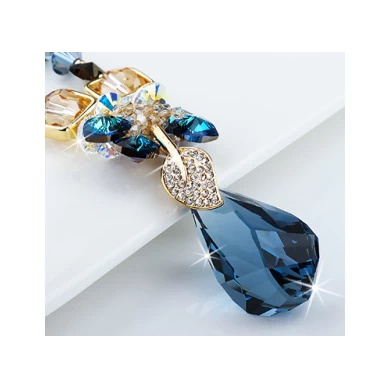 Long Crystal Plating 18K Gold Necklace for Woman Cloth Chain Necklace Manufacturer from China
