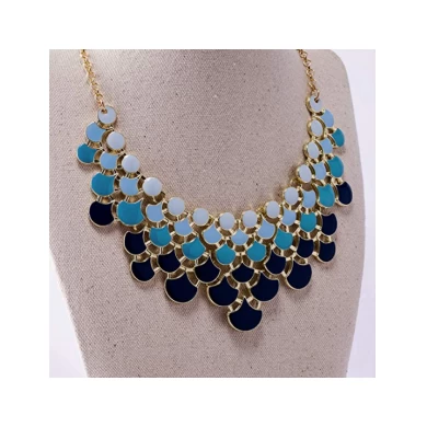 Necklace Vintage Openwork Bib Statement Jewelry  Sweater Pendant Necklace for Wemen