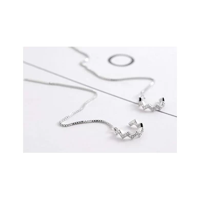 New Arrive Wave Cuff Chain Earrings Wrap Tassel Earrings for Women Perfect Valentine's Day Gifts