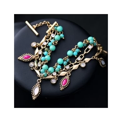 New Designs Lucky Gold Crystal Bracelet Jewelry Design For Girl Wholesale Fashion Jewelry OEM Factory