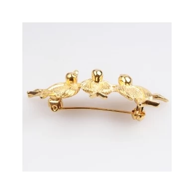 Plain metal vintage costume jewelry birds brooches brooch P80012