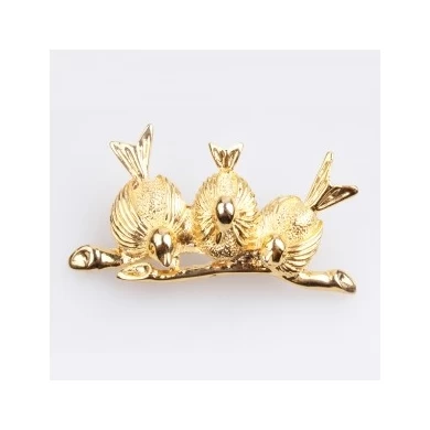 Plain metal vintage costume jewelry birds brooches brooch P80012
