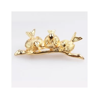 Plain metal vintage costume jewelry birds brooches brooch P80012