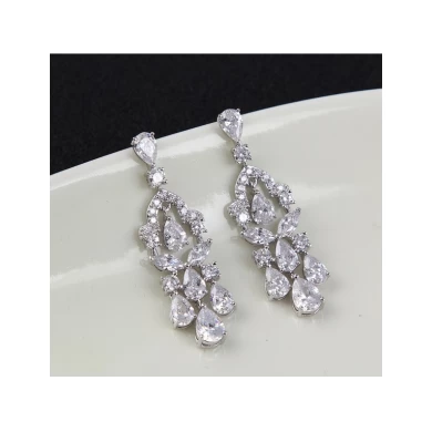 The latest designs crystal pendant crystal cubic zircon jewelry sets for women