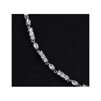 The latest designs crystal pendant crystal cubic zircon jewelry sets for women
