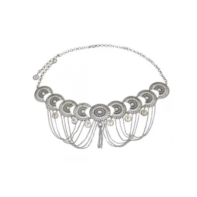 Vintage Waist Chian Hollow Carving Rhinestone Crystal Body Chain Summer Beach Body Waist Chain Jewelry Supplier China