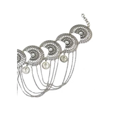 Vintage Waist Chian Hollow Carving Rhinestone Crystal Body Chain Summer Beach Body Waist Chain Jewelry Supplier China