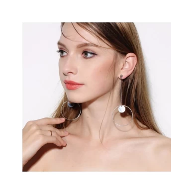 Wholesale Fashion Big Circle Dangle Earrings Hoop earring for Grils Party
