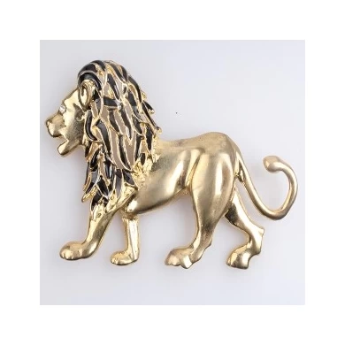 Wholesale men animal gold lions korea jewelry making brooch P80017