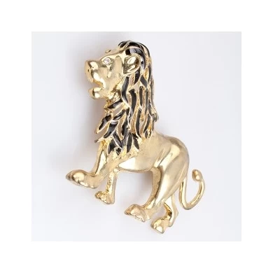 Wholesale men animal gold lions korea jewelry making brooch P80017