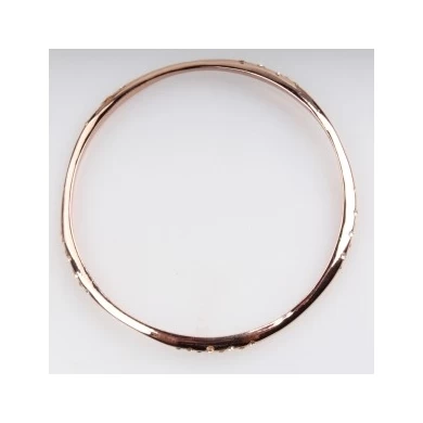 famous brand rhinestone jewelry rose gold brass bracelet B10150