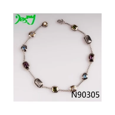 fashion jewelry austrian color crystal choker necklace N90305