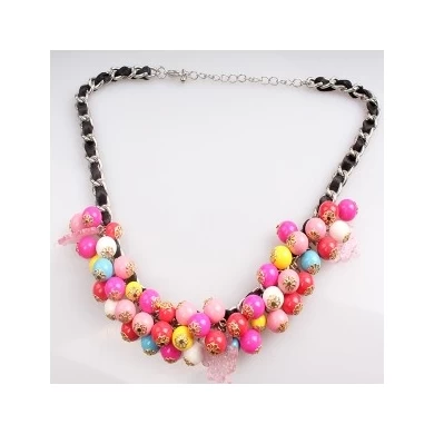 fashion jewelry chunky colorful bead choker necklace N90093