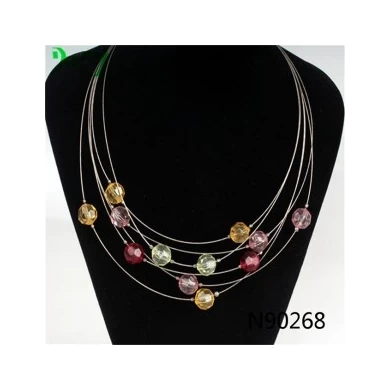 fashion jewelry colorful hipanema beads choker necklace N90268