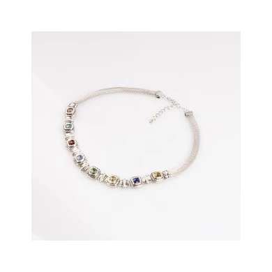 fashion jewelry colorful rhinestone choker necklace N90361