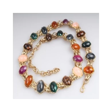 handmade colorful turquoise stone beaded belt BT60015