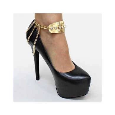 rhinestone jewelry shoe accessories tie ankle chain TS010