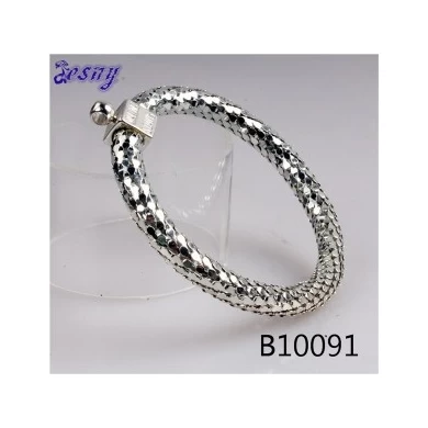 silver jewelry brand name letter snake skin bracelet B10091