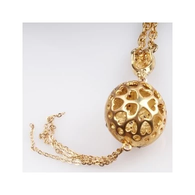 vintage boutique ball chain pearl pendant necklace N90074