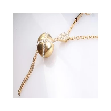 vintage boutique ball chain pearl pendant necklace N90074