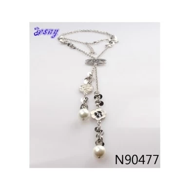 vintage boutique chanel flower pearl pendant necklace N90477
