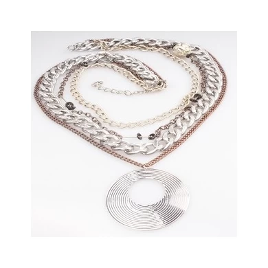vintage boutique evil eye chains pendant necklace N90068