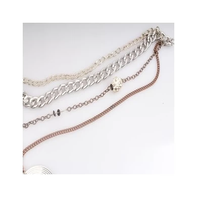 vintage boutique evil eye chains pendant necklace N90068