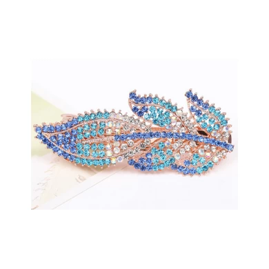 wholesale fashion crystal butterfly hair accessories full crystal hairpin for girls