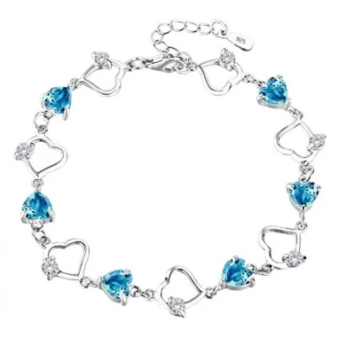 2018 Bracelet 925 Sterling Silver  Jewelry Shines with Beauty Suit for girls Bangles as Gift
